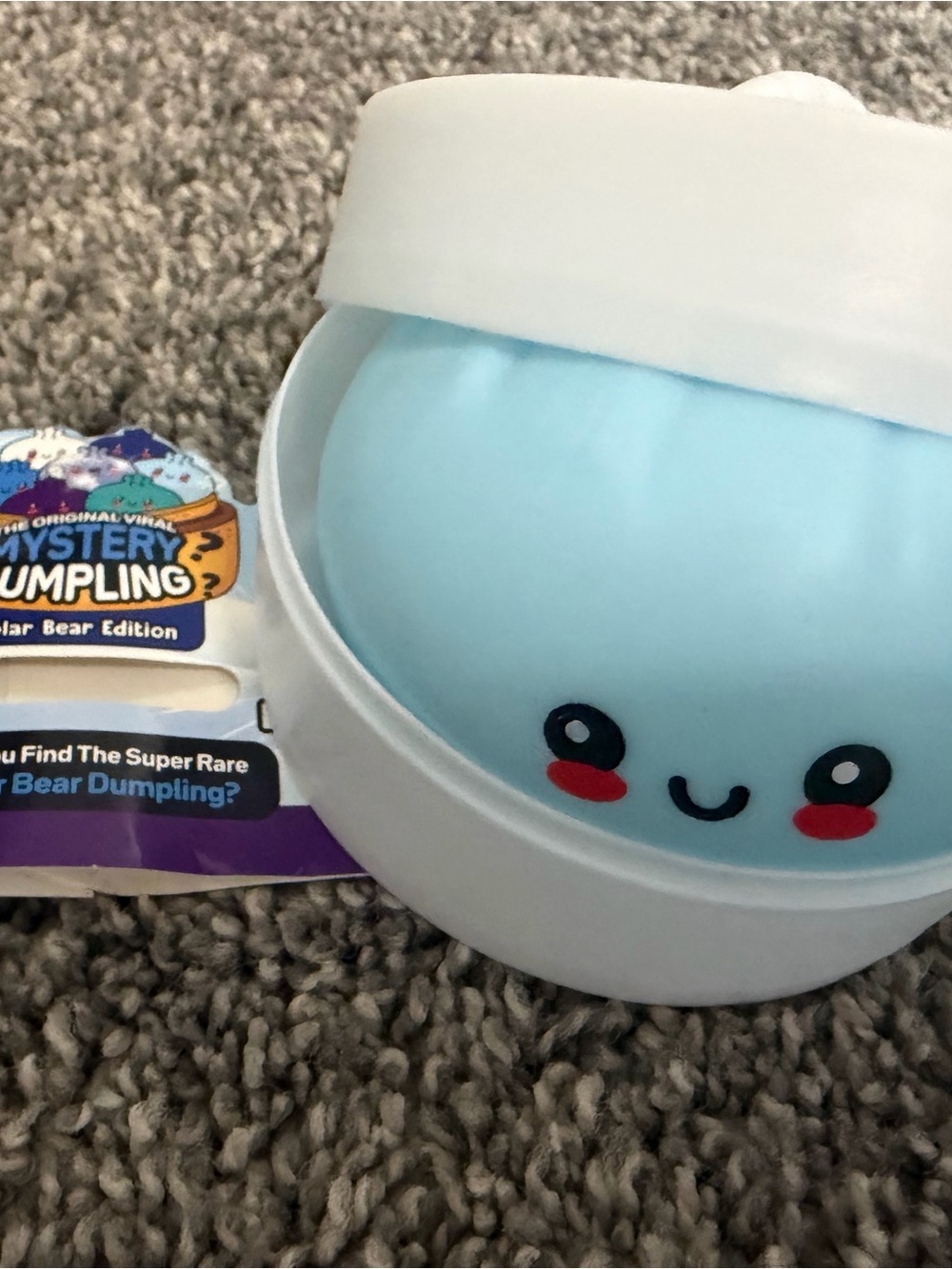 RMS Polar Bear Light Blue Mystery Dumpling Blue Squishy Toy by